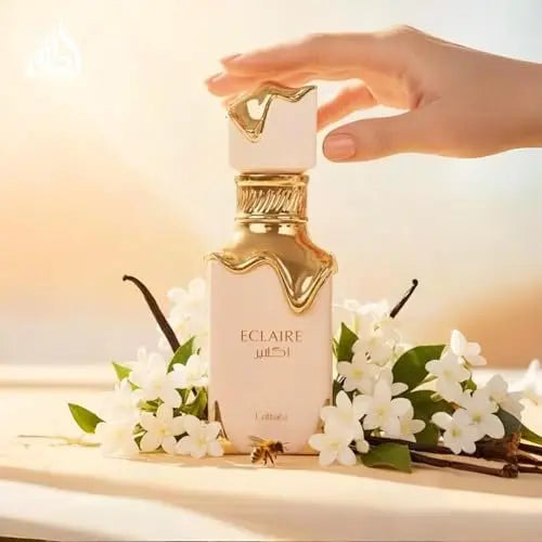 Lattafa Eclaire Eau de Parfum | Vanilla, Caramel, Sweet Floral Fragrance for Women | 3.4 oz / 100 ml Avelisse