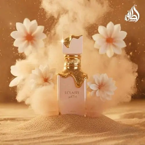 Lattafa Eclaire Eau de Parfum | Vanilla, Caramel, Sweet Floral Fragrance for Women | 3.4 oz / 100 ml Avelisse