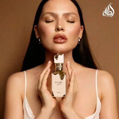 Lattafa Eclaire Eau de Parfum | Vanilla, Caramel, Sweet Floral Fragrance for Women | 3.4 oz / 100 ml Avelisse