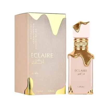 Lattafa Eclaire Eau de Parfum | Vanilla, Caramel, Sweet Floral Fragrance for Women | 3.4 oz / 100 ml Avelisse