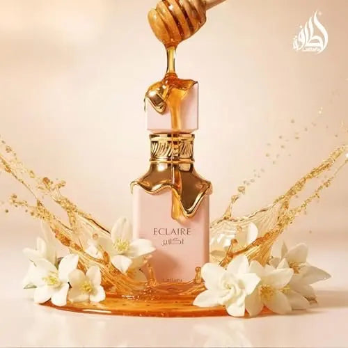 Lattafa Eclaire Eau de Parfum | Vanilla, Caramel, Sweet Floral Fragrance for Women | 3.4 oz / 100 ml Avelisse