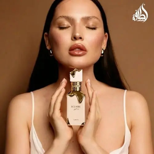 Lattafa Eclaire Eau de Parfum | Vanilla, Caramel, Sweet Floral Fragrance for Women | 3.4 oz / 100 ml Avelisse