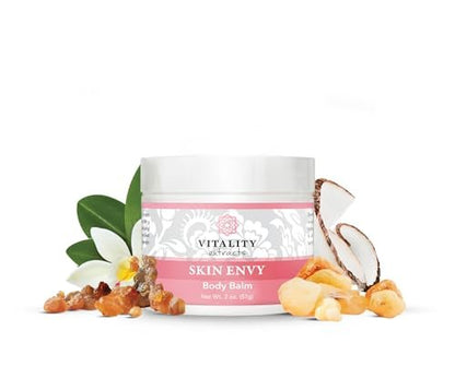 Vitality Extracts Skin Envy Balm - All Natural Moisturizer with Beeswax, Coconut Oil & Vitamin A Avelisse