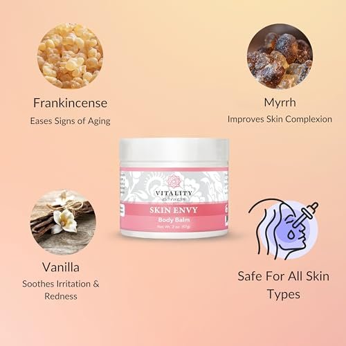 Vitality Extracts Skin Envy Balm - All Natural Moisturizer with Beeswax, Coconut Oil & Vitamin A Avelisse