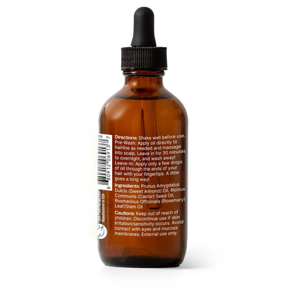 Plant Therapy Rosemary & Castor Oil Hair Treatment - 4 oz for Growth, Shine & Scalp Health Avelisse