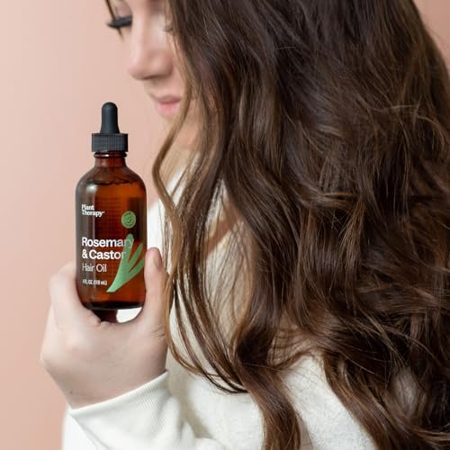 Plant Therapy Rosemary & Castor Oil Hair Treatment - 4 oz for Growth, Shine & Scalp Health Avelisse