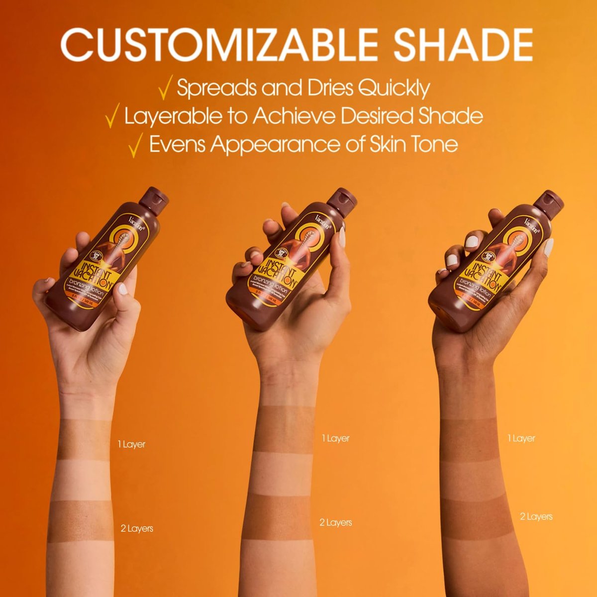 Instant Vacation SPF 30 Bronzing Lotion & Air Freshener Bundle, Lightweight Buildable Color, Evens Skin Tone, Cocoa-Hazelnut Scent, Vegan, 5 Fl Oz Avelisse