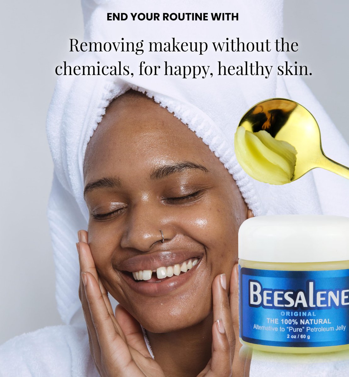Beesalene Original Unpetroleum – 100% Natural & Hypoallergenic Alternative to Petroleum Jelly for Lips, Hands, Baby, Makeup Remover & More (2 oz) - görsel 12