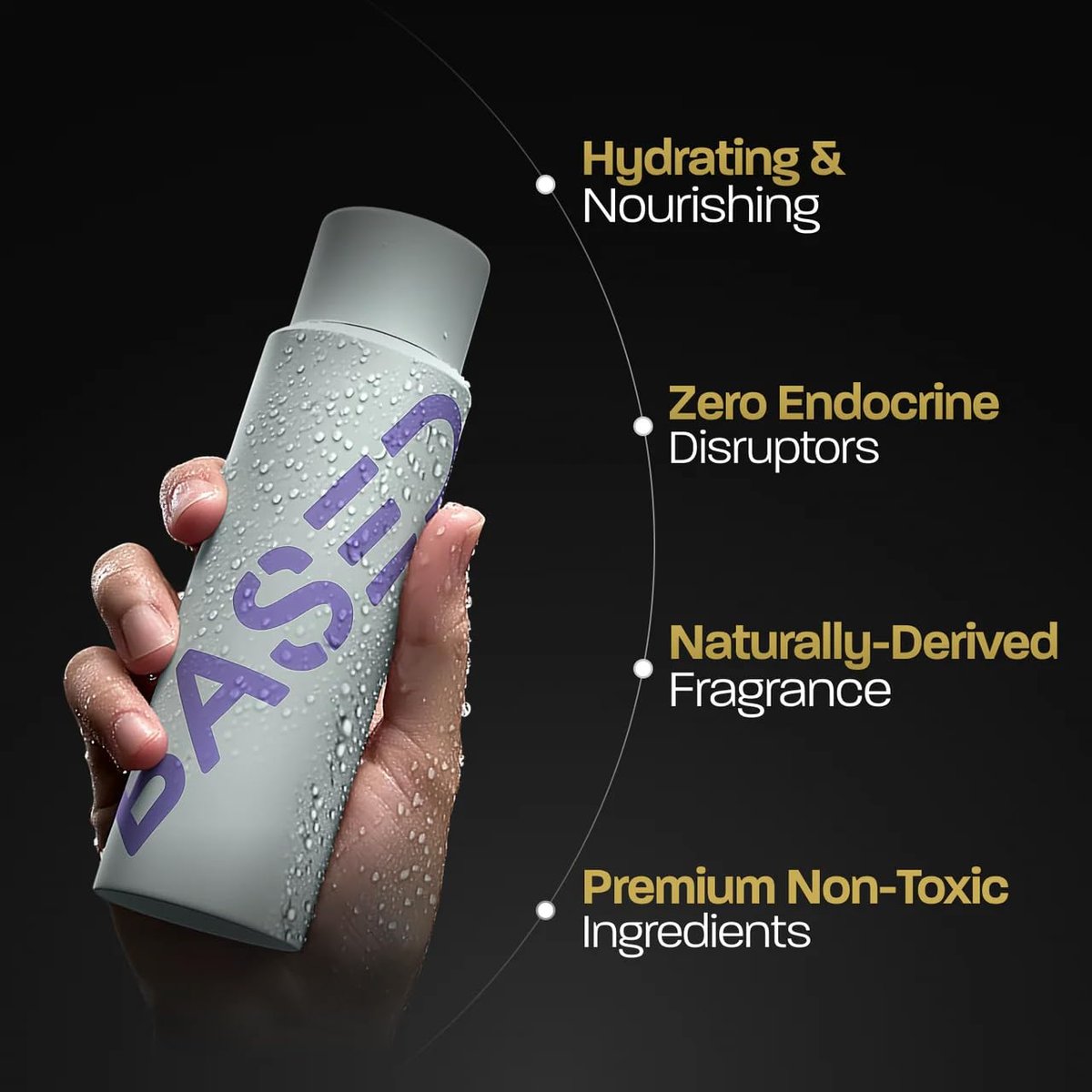 BASED Hydrating Conditioner for Men – Peppermint & Coconut Oil – Sulfate-Free, Paraben-Free, No Silicones – 12 fl oz Avelisse
