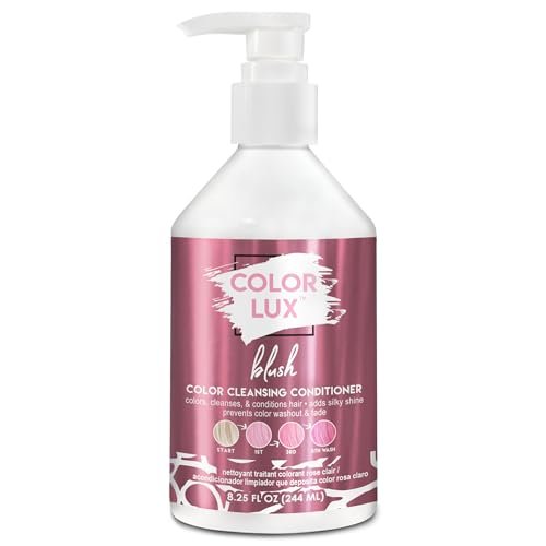 Color Lux Color Cleansing Conditioner, Blush - 3-in-1 Color Depositing, Vegan, Sulfate-Free, Paraben-Free, 8.25 oz Avelisse