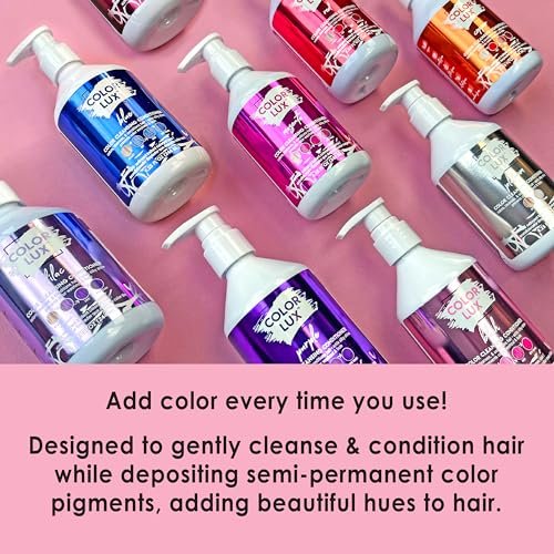 Color Lux Color Cleansing Conditioner, Blush - 3-in-1 Color Depositing, Vegan, Sulfate-Free, Paraben-Free, 8.25 oz Avelisse