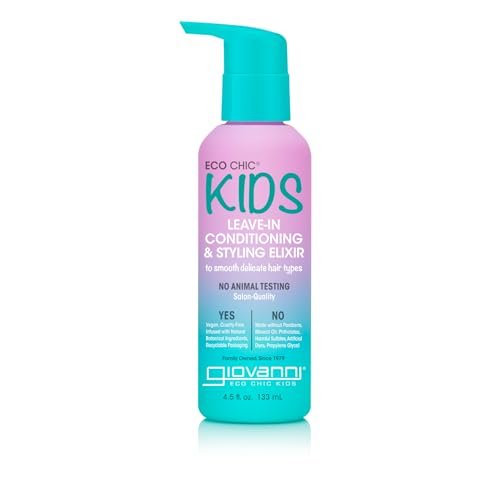 Giovanni Cosmetics Kids Leave In Conditioner, 4.5 fl oz - Gentle Detangling for Fine Hair - görsel 1