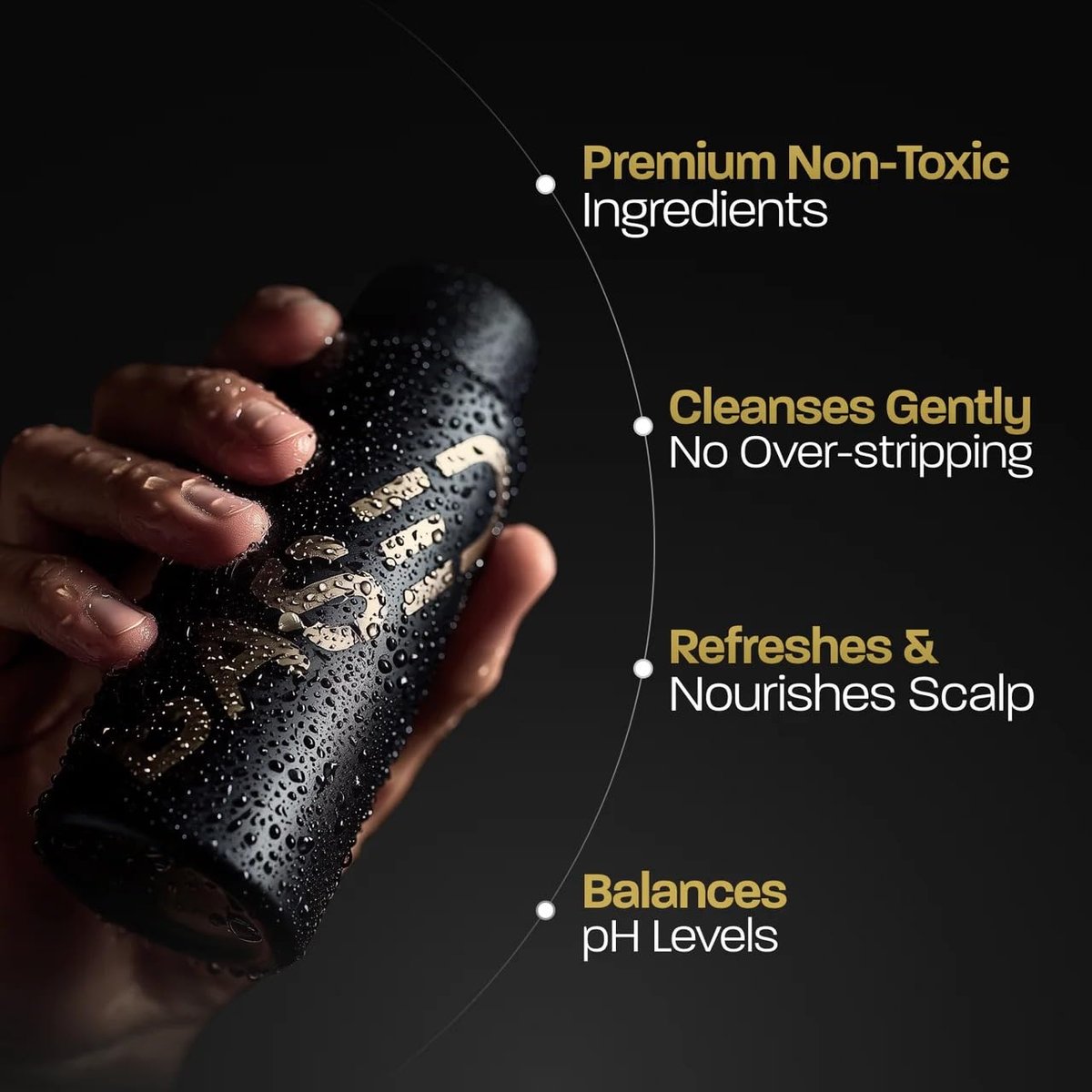 BASED Shower Duo Shampoo & Conditioner Bundle with Peppermint Oil & Coconut Oil, Cleansing Shampoo & Hydrating Conditioner for Men, No Sulfates, Silicones, or Parabens, 12 fl oz (Pack of 2) Avelisse