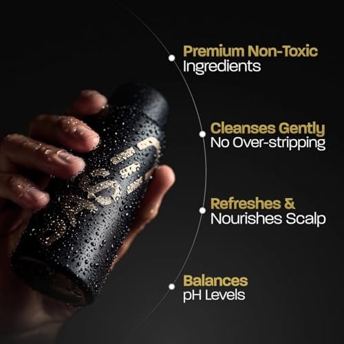 BASED Shower Duo Shampoo & Conditioner Bundle with Peppermint Oil & Coconut Oil, Cleansing Shampoo & Hydrating Conditioner for Men, No Sulfates, Silicones, or Parabens, 12 fl oz (Pack of 2) Avelisse