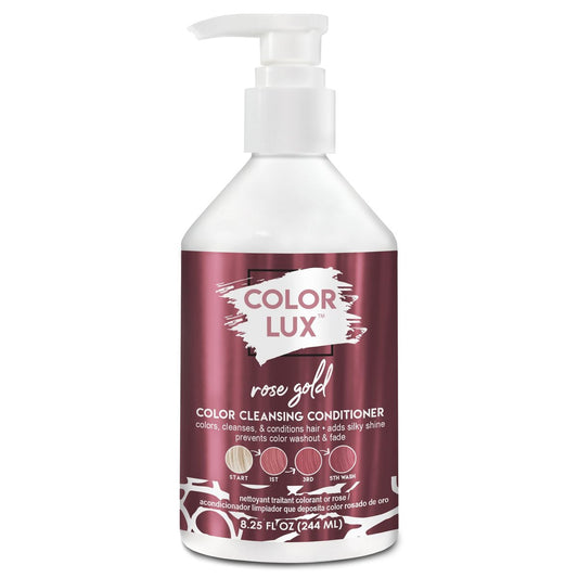 Color Lux Color Cleansing Conditioner, Rose Gold, 3-in-1 Color Depositing Formula, Vegan, Sulfate-Free, Paraben-Free, 8.25 oz Avelisse