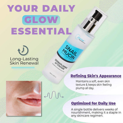Snail Mucin Hydrating Serum for Post-Dermaplaning – Soothe, Hydrate & Renew Skin After Face Razors & Dermaplaning Tools – Korean Beauty Skincare for Daily Routine Avelisse