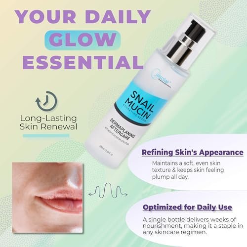 Snail Mucin Hydrating Serum for Post-Dermaplaning – Soothe, Hydrate & Renew Skin After Face Razors & Dermaplaning Tools – Korean Beauty Skincare for Daily Routine Avelisse