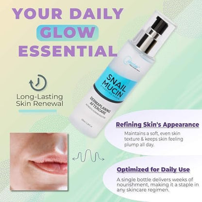 Snail Mucin Hydrating Serum for Post-Dermaplaning – Soothe, Hydrate & Renew Skin After Face Razors & Dermaplaning Tools – Korean Beauty Skincare for Daily Routine Avelisse