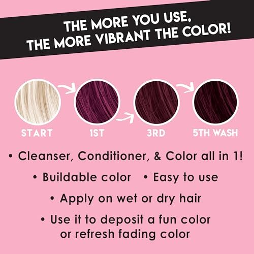 Color Lux Color Cleansing Conditioner, Sangria - 3-in-1 Buildable Color Depositing Formula, Vegan, Sulfate-Free, Paraben-Free, 8.25 oz Avelisse