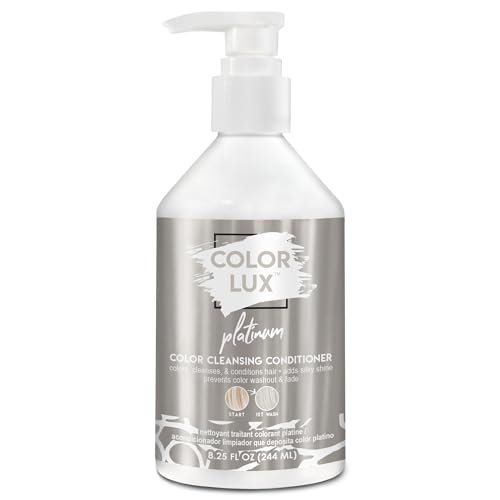 Color Lux Color Cleansing Conditioner - Platinum - 3-in-1 Color Depositing Formula - Sulfate-Free & Paraben-Free - 8.25 oz Avelisse