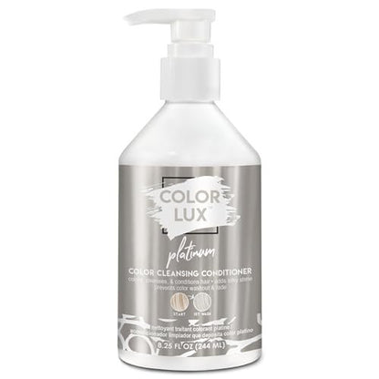 Color Lux Color Cleansing Conditioner - Platinum - 3-in-1 Color Depositing Formula - Sulfate-Free & Paraben-Free - 8.25 oz Avelisse