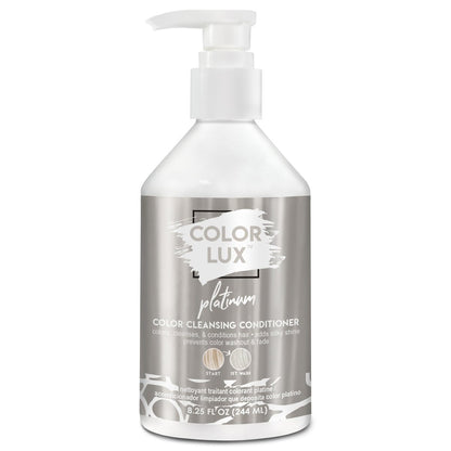 Color Lux Color Cleansing Conditioner - Platinum - 3-in-1 Color Depositing Formula - Sulfate-Free & Paraben-Free - 8.25 oz Avelisse