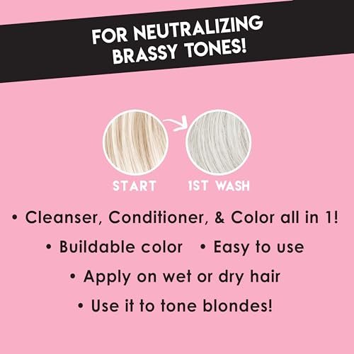Color Lux Color Cleansing Conditioner - Platinum - 3-in-1 Color Depositing Formula - Sulfate-Free & Paraben-Free - 8.25 oz Avelisse