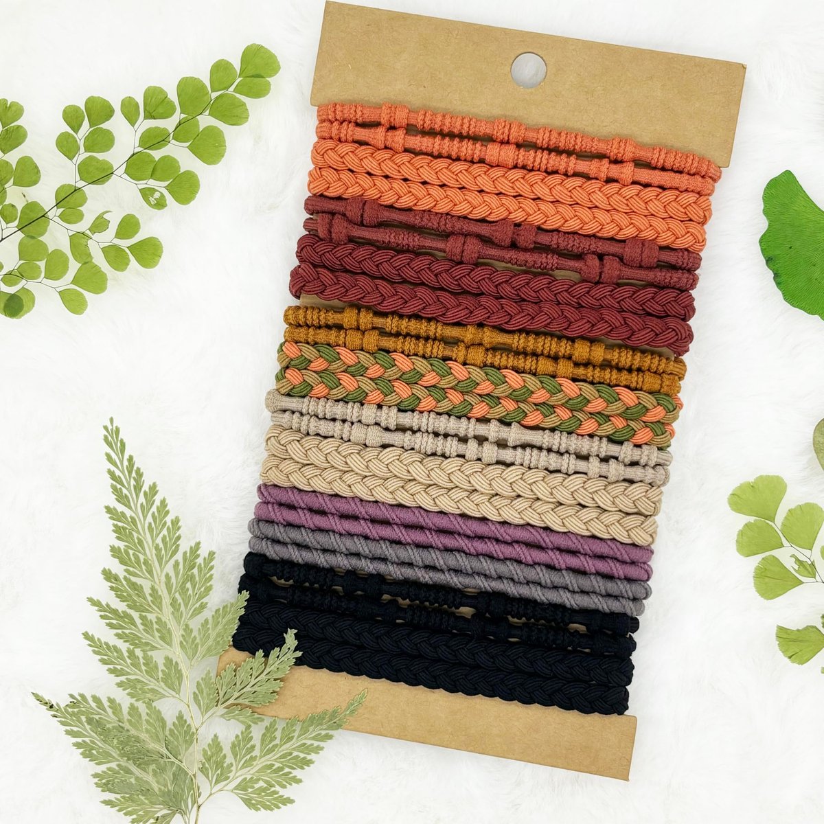 GEMGIMY 24-Pack Hair Ties for Thick & Thin Hair – Elastic Hair Bands for Women, Sleep, Sports, Ponytail Holder No Damage – Boho Bracelets Hair Accessories Avelisse