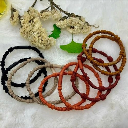 GEMGIMY 24-Pack Hair Ties for Thick & Thin Hair – Elastic Hair Bands for Women, Sleep, Sports, Ponytail Holder No Damage – Boho Bracelets Hair Accessories Avelisse