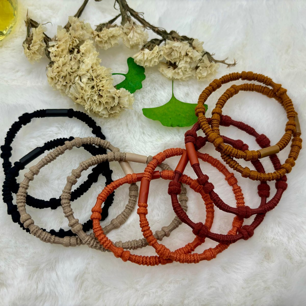 GEMGIMY 24-Pack Hair Ties for Thick & Thin Hair – Elastic Hair Bands for Women, Sleep, Sports, Ponytail Holder No Damage – Boho Bracelets Hair Accessories Avelisse