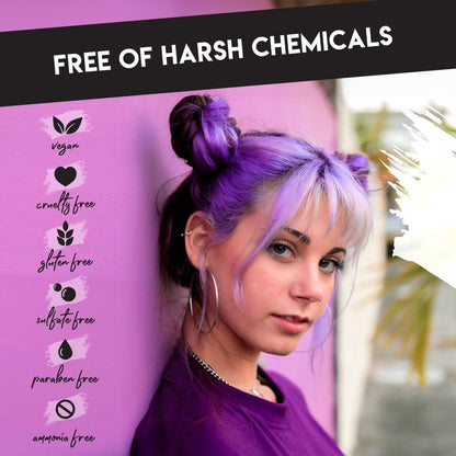 Color Lux Direct Vibes Semi-Permanent Hair Color - Magenta, 8 fl oz - Vibrant, Long-Lasting, Ammonia-Free & Vegan Avelisse