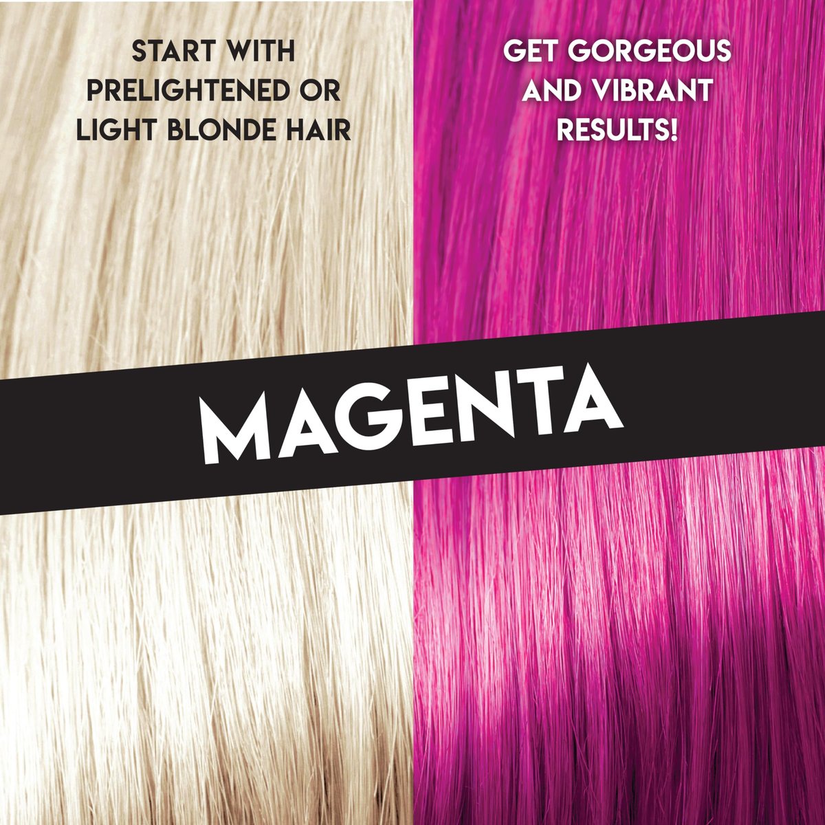 Color Lux Direct Vibes Semi-Permanent Hair Color - Magenta, 8 fl oz - Vibrant, Long-Lasting, Ammonia-Free & Vegan Avelisse