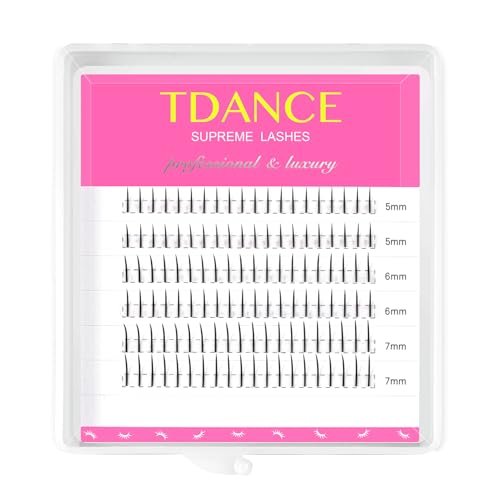 TDANCE Bottom Lash Extensions 120 Pcs - 0.07mm Thick B Curl 5-7mm Mixed Lower Lashes for Natural Eye Enhancement - görsel 2