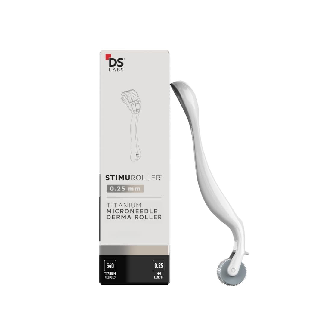 DS Laboratories StimuROLLER Scalp Roller 0.25 mm - Micro Needle Roller for Hair and Scalp Care, Stainless Steel Precision Roller for At Home Beauty Use Avelisse