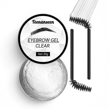 Teenanseen Clear Eyebrow Gel - Long-Lasting Waterproof Brow Wax for Styling & Sculpting, 3D Brow Freeze, 1 Pack