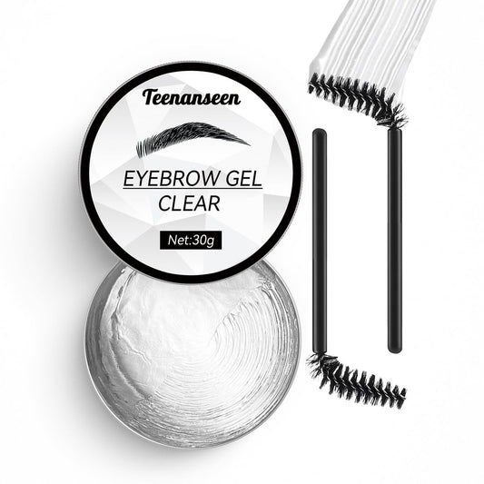 Teenanseen Clear Eyebrow Gel - Long-Lasting Waterproof Brow Wax for Styling & Sculpting, 3D Brow Freeze, 1 Pack