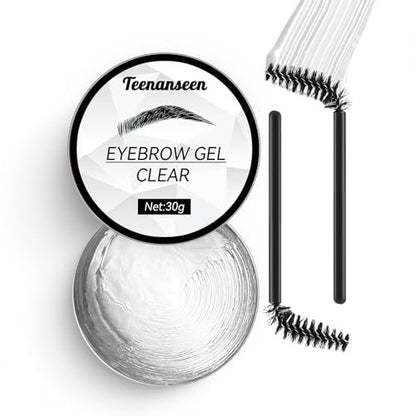Teenanseen Clear Eyebrow Gel - Long-Lasting Waterproof Brow Wax for Styling & Sculpting, 3D Brow Freeze, 1 Pack