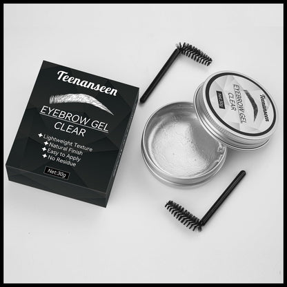 Teenanseen Clear Eyebrow Gel - Long-Lasting Waterproof Brow Wax for Styling & Sculpting, 3D Brow Freeze, 1 Pack