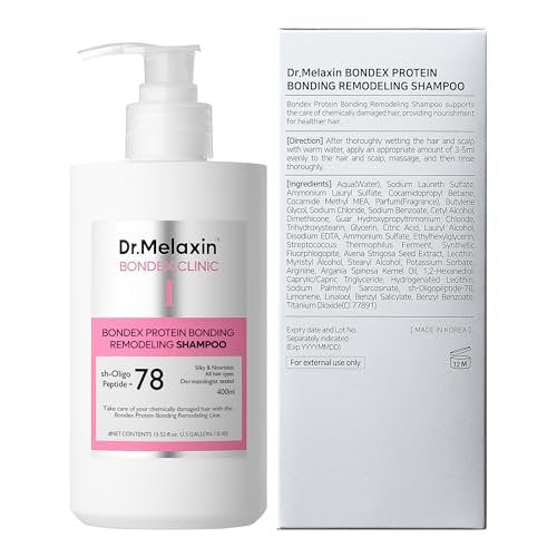 Dr.Melaxin Bondex Protein Bonding Remodeling Shampoo with Argan Oil | Strengthening Keratin & Peptides Bonder | Repair Hair | 13.52 fl.oz. Avelisse
