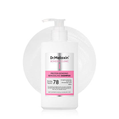Dr.Melaxin Bondex Protein Bonding Remodeling Shampoo with Argan Oil | Strengthening Keratin & Peptides Bonder | Repair Hair | 13.52 fl.oz. Avelisse
