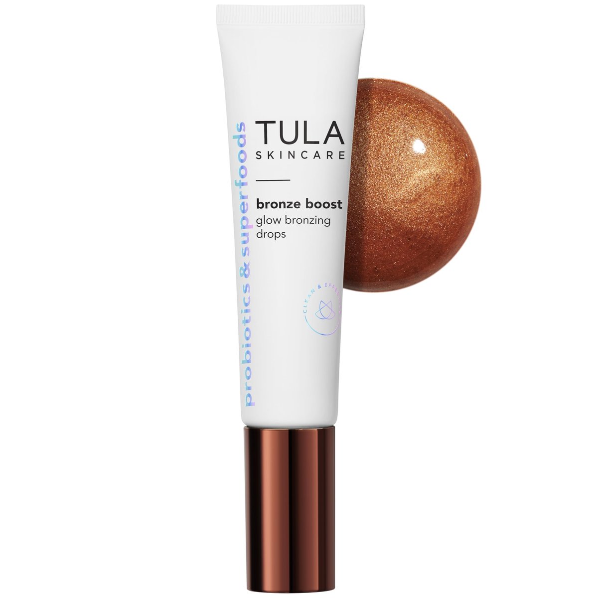 TULA Skin Care Bronze Boost Glow Bronzing Drops - Natural Glow, Even Skin Tone, Plump & Hydrate with Niacinamide, Hyaluronic Acid, Green Tea, 1 Fl Oz Avelisse