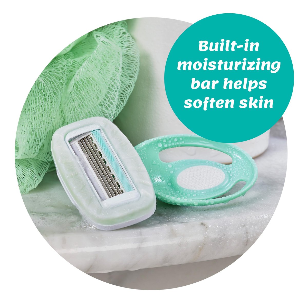 Schick Intuition Go Disposable Razor for Sensitive Skin, 1ct - Women's Travel Razor with Organic Aloe - görsel 5