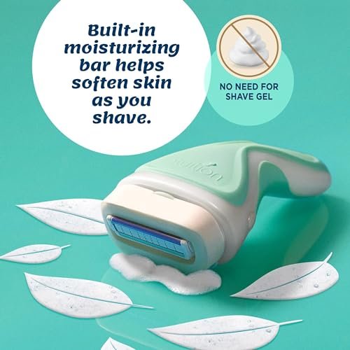 Schick Intuition Razors for Women with Sensitive Skin | 1 Razor & 4 Refill Blades with Organic Aloe - Multi-Color - görsel 6