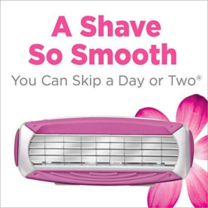 Schick Quattro Women's Razor Blade Refills, 12 Count – 4-Blade Cartridges for Smooth, Close Shave Avelisse