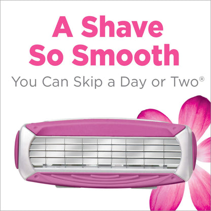 Schick Quattro Women's Razor Blade Refills, 12 Count – 4-Blade Cartridges for Smooth, Close Shave Avelisse