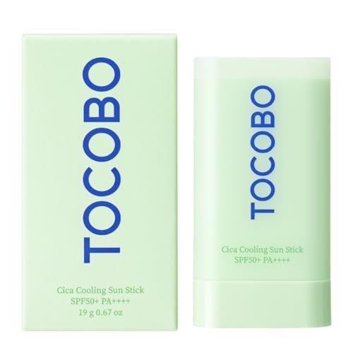TOCOBO Cica Cooling Sun Stick SPF50+ PA++++ - Fermented Cica Complex, Cooling & Soothing Sunscreen Stick, Lightweight & Moisturizing, 1.69 fl. oz - görsel 1