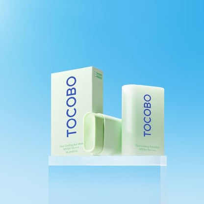 TOCOBO Cica Cooling Sun Stick SPF50+ PA++++ - Fermented Cica Complex, Cooling & Soothing Sunscreen Stick, Lightweight & Moisturizing, 1.69 fl. oz