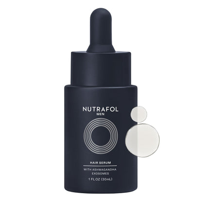 Nutrafol Men's Hair Serum – Clinically Tested for Visibly Thicker Hair & Scalp Coverage, Lightweight, Non-Greasy, Daily Use, 30mL (1 Bottle) Avelisse