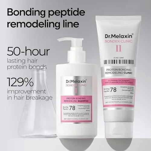 Dr.Melaxin Bondex Remodeling Salon Bonding Treatment | Deep Repair for Bleached & Damaged Hair with Bonding Peptides + Argan Oil Avelisse