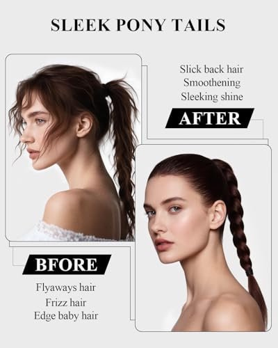 100% Boar Bristle Slick Back Hair Brush | Natural Peach Wood Handle | Restores Shine, Controls Frizz, Smooths Flyaways | Teasing Adds Volume Styling Tool | For Sleek Ponytails, Buns & Beard Grooming - görsel 10